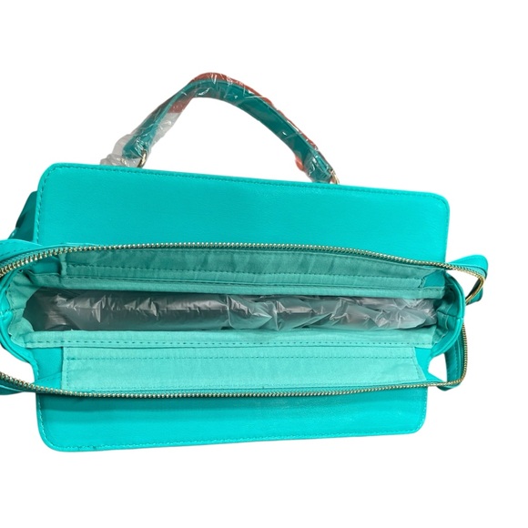 Studio Badgley Mischka Vegan Leather Green tote bag/shoulderbag. NEW with tags! - Picture 9 of 11